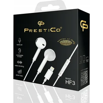 Sluchátka Drátová sluchátka do uší Pro Apple Prestico HF3