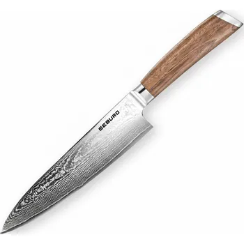 Kuchyňský nůž Šéfkuchařský nůž Seburo HOGANI Damascus, 20 cm
