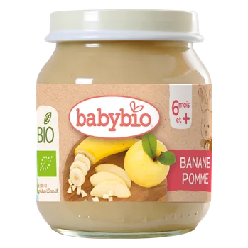 BABYBIO bio banán a jablko 130 g