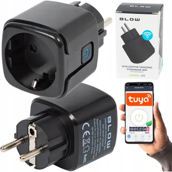Elektrická zásuvka WIFI ZÁSUVKA TUYA SMART HOME INTELIGENTNÍ MĚŘÍ WATTY PROGRAMÁTOR BLOW
