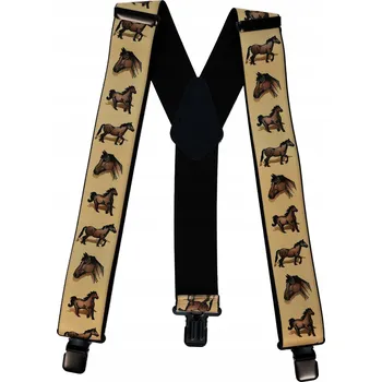 Kšandy Módní kšandy Koně - béžová