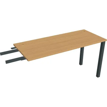 Psací stůl Stůl pracovní úzký UE 1400 RU řetězící do úhlu - BUK , ČERNÁ