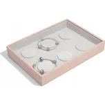 Šperkovnice na náramky s přívěsky, světle růžová