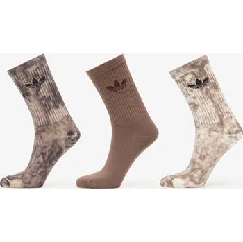 Ponožky adidas Tie Dye Crew Socks 3-Pack Utility Black/ Off White/ Earth Strata S