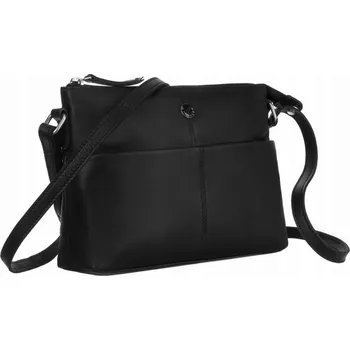 Kabelka Peterson kabelka přes rameno přírodní kůže černá