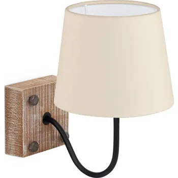 Nástěnné svítidlo Eglo 32248 - Nástěnná lampa 1xE14/40W/230V hnědá/béžová