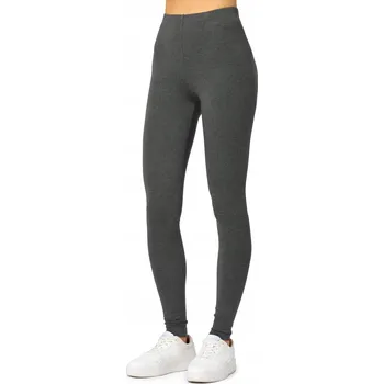 Dámské legíny Dámské legíny dlouhé legíny dámské bavlna MS10-198 Tmavě šedá XL