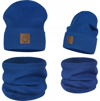 Čepice ČEPICE A NÁKRČNÍK DĚTSKÝ Set Dětská Sada BAVLNA 95% 40-46 CHRPA