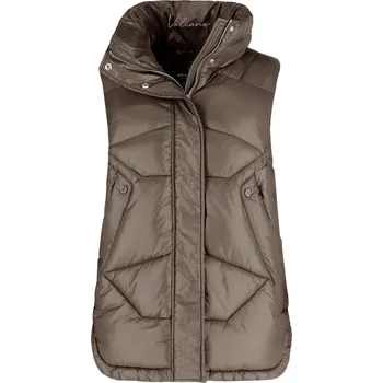 Dámská vesta Dámská prošívaná vesta hnědá VOLCANO V-ADEL XS