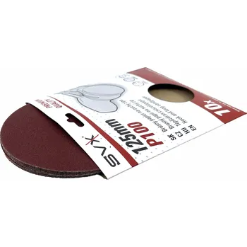 Brusný papír SVX Brusný papír na suchý zip – kotouč 125 mm P100 - 10 ks