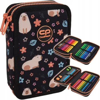 Penál Coolpack Jumper 2 Dvoupatrový penál s vybavením Kapybara F066937