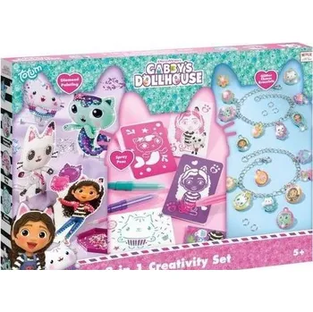 kreativní sada Totum kreativní sada na výrobu náramků Gábinin Kouzelný Domek 2v1