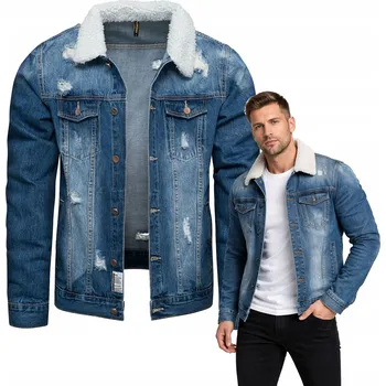 Pánský bomber Recea pánská džínová bunda bez kapuce Islepebbles, velikost L