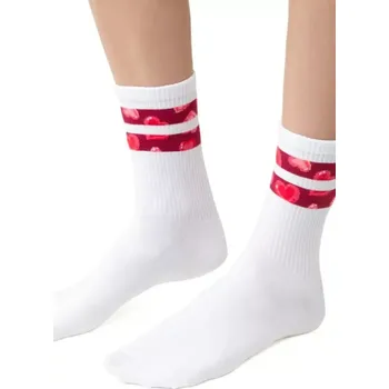 Dámské valentýnské ponožky 136 bílá 38-40