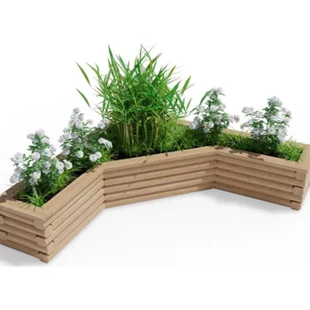 Vyvýšený záhon Česká Manufaktura Typ 4 210 x 210 cm, bez dna, bez nopové fólie | cena za ks