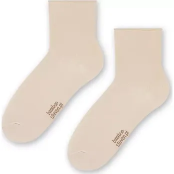 Pánské ponožky Dámské netlačící bambusové ponožky 059 Béžová 35-37