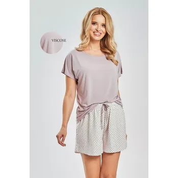 Pánské pyžamo 3516 DÁMSKÉ PYŽAMO MARCELLA S-XL perla S