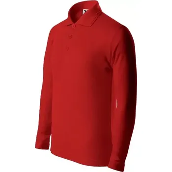 Dívčí oblečení Pique Polo LS polokošile dětská červená 122 cm/6 let