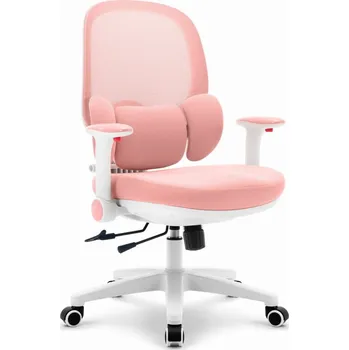 Herní židle Ergonomická růžová dětská židlička HC-999 - látková