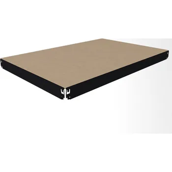 Dílenský regál Patro k regálu Biedrax 60 x 120 cm, černé, police MDF, nosnost 200 kg