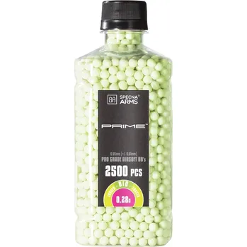Airsoftová kulička Airsoftové kuličky Specna Arms PRIME™ BIO 0,28g, 2500bb, láhev, nasvětlující zelené