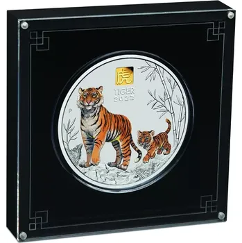 Stříbrná mince Rok tygra 1 Kg 2022 - LUNÁRNÍ SÉRIE III. C...