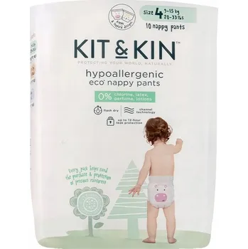 Plenkové kalhoty Plenkové Kalhotky Na Jedno Použití 4 (9-15 kg) Ekologická testovací sada Kit & Kin