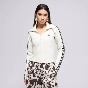 Dámská mikina Adidas Mikina Rozepínací Slim Tt Krémová 36