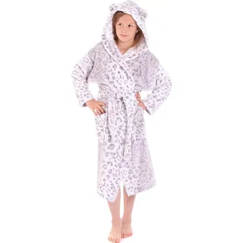 Dívčí župan Dětský župan irbis s kapucí 9156 vzorovaný - Vestis dětské č. 116