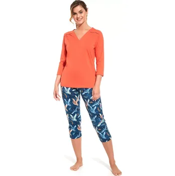 Pánské pyžamo Dámské pyžamo 748/317 Claudia - CORNETTE korálová S