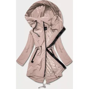 Jednoduchá béžová dámská bunda se šikmými kapsami (HS-1832-1) odstíny béžové 52