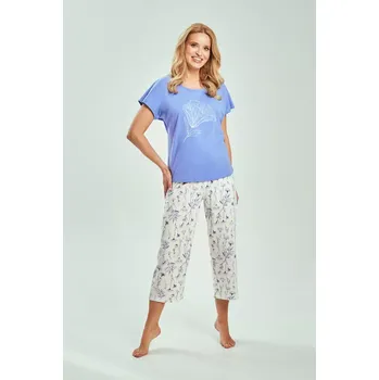 3533 DÁMSKÉ PYŽAMO ELORA M-XL Modrá L