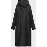 Dlouhý černý přehoz přes oblečení s kapucí (B6010-1) odstíny černé L (40)