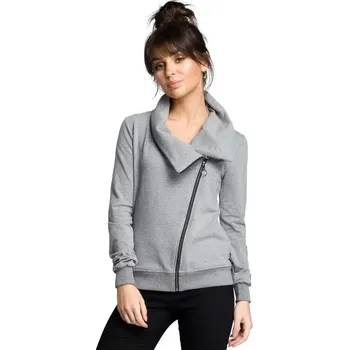 Dámské oblečení B071 Mikina na zip - šedá EU XL