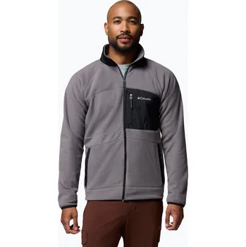 Pánské oblečení Pánská fleecová mikina Columbia Fast Trek Overlay Full Zip city grey/black