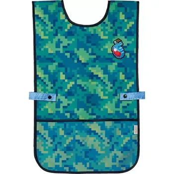 Dětská zástěra Zástěrka na výtvarnou výchovu pončo Pixel Quest