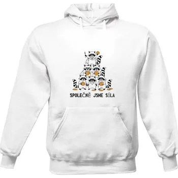 Pánská mikina Pánská mikina s kapucí s potiskem mývala !!! Společně jsme sila !!! pánské