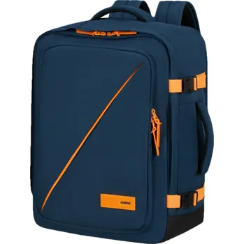 Městský batoh American Tourister TAKE2CABIN M DARK NAVY/ORANGE 38l + Sleva 5% s kódem AKCE5