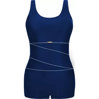 Dámské plavky Módní sportovní šortkové plavky - S36SW tmavě modrá L