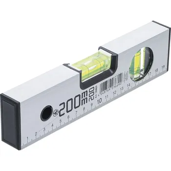 Vodováha Vodováha 200 mm, hliníková, dvě libely - BGS 50869