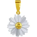 Silvego Stříbrný přívěsek Sedmikráska zlacená 18kt. zlatem KRN1106PGP + 2 měsíce na vrácení zboží