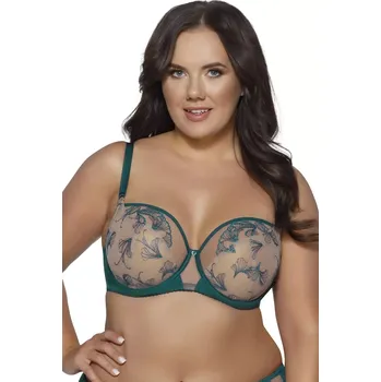 Podprsenka Dámská podprsenka 2088 Rafia - AVA smaragdová 100/B