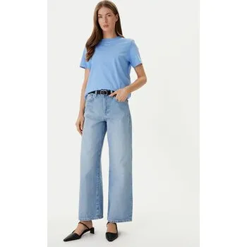 Oblečení a móda Calvin Klein T-Shirt 20s Classic Logo LV147C857G Modrá Regular Fit XS