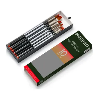 Umělecký štětec Sada akrylových štětců Meeden 10ks 3058