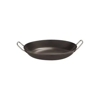Pánev PÁNEV PAELLA - 2 DRŽADLA - ČERNÁ OCEL, průměr 47 cm