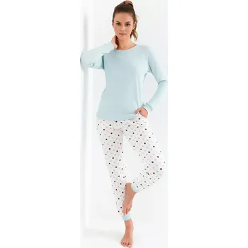 Pyžamo Cana 433 Interlock long/r 2XL máta XXL