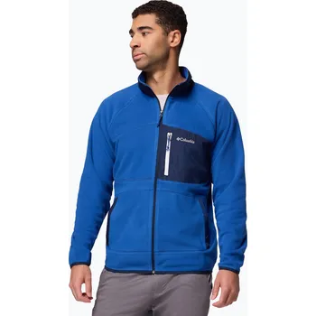 Pánské oblečení Pánská fleecová mikina Columbia Fast Trek Overlay Full Zip mt blue/coll navy