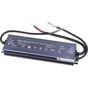 Příslušenství pro LED osvětlení Stmívatelný napěťový zdroj DIM67 24V 200W