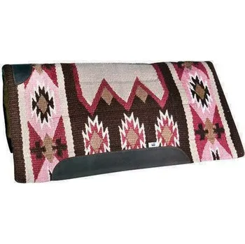 Westernová deka pod sedlo WI Dakota, růžová/čokoládová