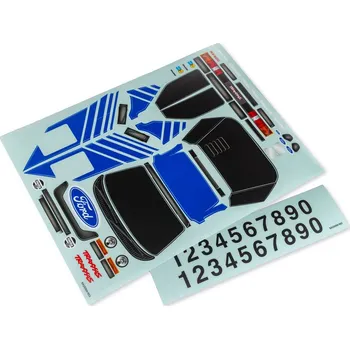 RC vybavení Traxxas samolepky Ford RS200 modré - expresní doprava